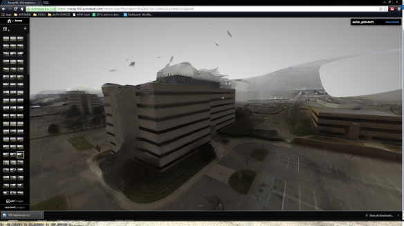 ADSK Solutions photos returned as a point cloud in Autodesk ReCAP.